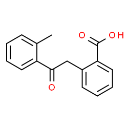 ChemSpider 2D Image | 2-[2-(2-Methylphenyl)-2-oxoethyl]benzoic acid | C16H14O3