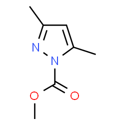 ChemSpider 2D Image | Methyl 3,5-dimethyl-1H-pyrazole-1-carboxylate | C7H10N2O2