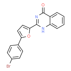 ChemSpider 2D Image | 2-[5-(4-Bromophenyl)-2-furyl]quinazolin-4-ol | C18H11BrN2O2