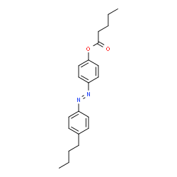 ChemSpider 2D Image | 4-[(E)-(4-Butylphenyl)diazenyl]phenyl valerate | C21H26N2O2
