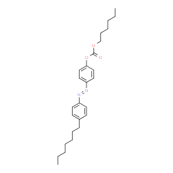 ChemSpider 2D Image | 4-[(E)-(4-Heptylphenyl)diazenyl]phenyl hexyl carbonate | C26H36N2O3
