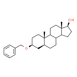 ChemSpider 2D Image | (3beta,5alpha,8xi,9xi,14xi,17beta)-3-(Benzyloxy)androstan-17-ol | C26H38O2