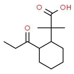 ChemSpider 2D Image | 2-Methyl-2-(2-propionylcyclohexyl)propanoic acid | C13H22O3