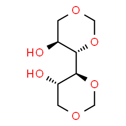 ChemSpider 2D Image | (4S,4'S,5S,5'S)-4,4'-Bi-1,3-dioxane-5,5'-diol | C8H14O6