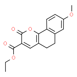 ChemSpider 2D Image | Ethyl 8-methoxy-2-oxo-5,6-dihydro-2H-benzo[h]chromene-3-carboxylate | C17H16O5
