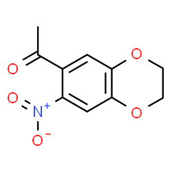 ChemSpider 2D Image | 1-(7-Nitro-2,3-dihydro-1,4-benzodioxin-6-yl)ethanone | C10H9NO5