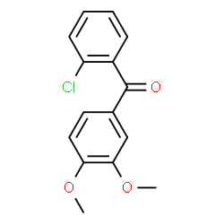 ChemSpider 2D Image | (2-Chlorophenyl)(3,4-dimethoxyphenyl)methanone | C15H13ClO3