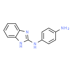 ChemSpider 2D Image | N-(1H-Benzimidazol-2-yl)-1,4-benzenediamine | C13H12N4