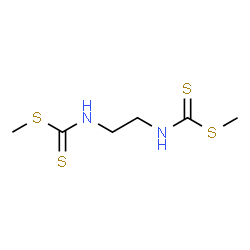ChemSpider 2D Image | Dimethyl 1,2-ethanediylbiscarbamodithioate | C6H12N2S4
