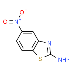 ChemSpider 2D Image | 5-Nitro-benzothiazol-2-ylamine | C7H5N3O2S