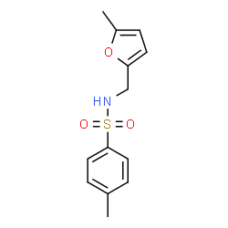 ChemSpider 2D Image | 4-Methyl-N-[(5-methyl-2-furyl)methyl]benzenesulfonamide | C13H15NO3S