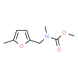 ChemSpider 2D Image | Methyl methyl[(5-methyl-2-furyl)methyl]carbamate | C9H13NO3