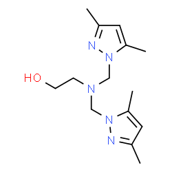 ChemSpider 2D Image | 2-{Bis[(3,5-dimethyl-1H-pyrazol-1-yl)methyl]amino}ethanol | C14H23N5O