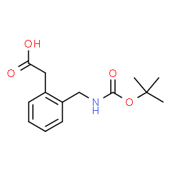 ChemSpider 2D Image | 2-(Boc-aminomethyl)phenylacetic Acid | C14H19NO4