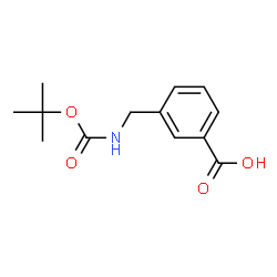 ChemSpider 2D Image | Boc-3-aminomethylbenzoic acid | C13H17NO4