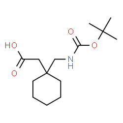 ChemSpider 2D Image | [1-(N-Boc-aminomethyl)-cyclohexyl]-acetic acid | C14H25NO4