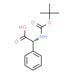 ChemSpider 2D Image | BOC-D-PHG-OH | C13H17NO4