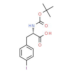 ChemSpider 2D Image | Boc-Phe(4-I)-OH | C14H18INO4