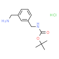 ChemSpider 2D Image | 3-N-Boc-aminomethyl-benzylamine HCl | C13H21ClN2O2