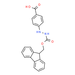 ChemSpider 2D Image | 4-(2-Fmoc-hydrazino)benzoic acid | C22H18N2O4