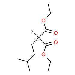 ChemSpider 2D Image | Diethyl 2-Isopentyl-2-methylmalonate | C13H24O4