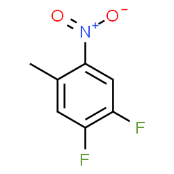 ChemSpider 2D Image | 1,2-Difluoro-4-methyl-5-nitrobenzene | C7H5F2NO2