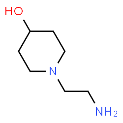 ChemSpider 2D Image | 1-(2-Aminoethyl)-4-piperidinol | C7H16N2O