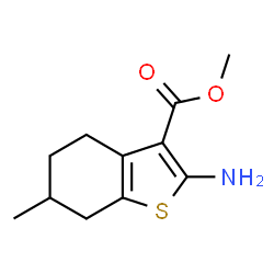 ChemSpider 2D Image | Methyl 2-amino-6-methyl-4,5,6,7-tetrahydro-1-benzothiophene-3-carboxylate | C11H15NO2S