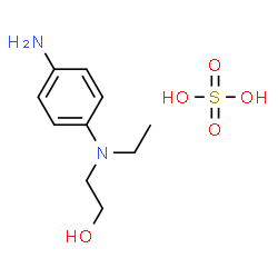 ChemSpider 2D Image | N-Ethyl-N-(2-hydroxyethyl)-p-phenylenediamine sulfate | C10H18N2O5S