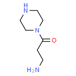 ChemSpider 2D Image | 3-amino-1-piperazin-1-ylpropan-1-one | C7H15N3O