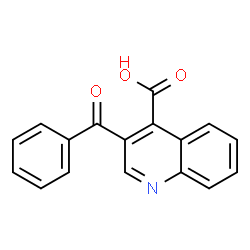ChemSpider 2D Image | 3-Benzoyl-4-quinolinecarboxylic acid | C17H11NO3