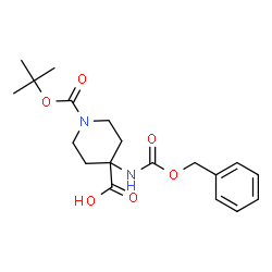 ChemSpider 2D Image | 1-Boc-4-N-Cbz-aminoisonipecotic acid | C19H26N2O6