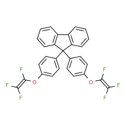 ChemSpider 2D Image | 9,9-Bis{4-[(trifluorovinyl)oxy]phenyl}-9H-fluorene | C29H16F6O2