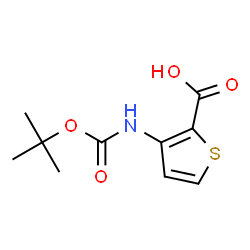 ChemSpider 2D Image | Boc-3-amino-thiophene-2-carboxylic acid | C10H13NO4S