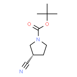 ChemSpider 2D Image | (S)-1-Boc-3-cyanopyrrolidine | C10H16N2O2