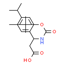 ChemSpider 2D Image | 3-tert-Butoxycarbonylamino-3-(4-isopropylphenyl)-propionic acid | C17H25NO4