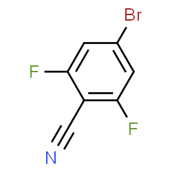 ChemSpider 2D Image | 4-Bromo-2,6-difluorobenzonitrile | C7H2BrF2N