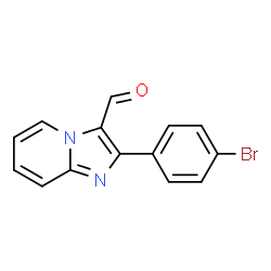 ChemSpider 2D Image | 2-(4-Bromophenyl)imidazo[1,2-a]pyridine-3-carbaldehyde | C14H9BrN2O