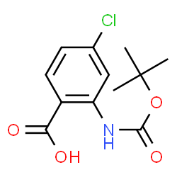 ChemSpider 2D Image | N-Boc-4-Chloroanthranilic acid | C12H14ClNO4