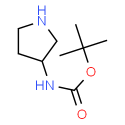 ChemSpider 2D Image | 3-(Boc-amino)pyrrolidine | C9H18N2O2