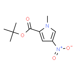 ChemSpider 2D Image | tert-Butyl 1-methyl-4-nitro-1H-pyrrole-2-carboxylate | C10H14N2O4
