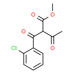 ChemSpider 2D Image | Methyl 2-(2-chlorobenzoyl)-3-oxobutanoate | C12H11ClO4