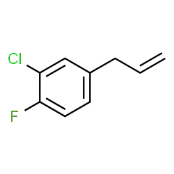 ChemSpider 2D Image | 4-Allyl-2-chloro-1-fluorobenzene | C9H8ClF