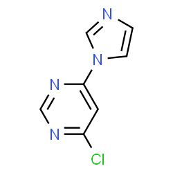 ChemSpider 2D Image | 4-Chloro-6-(1H-imidazol-1-yl)pyrimidine | C7H5ClN4
