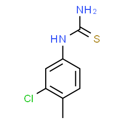 ChemSpider 2D Image | 1-(3-Chloro-4-methylphenyl)thiourea | C8H9ClN2S