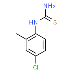 ChemSpider 2D Image | 1-(4-Chloro-2-methylphenyl)thiourea | C8H9ClN2S