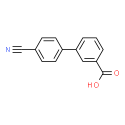 ChemSpider 2D Image | 4'-Cyano-3-biphenylcarboxylic acid | C14H9NO2