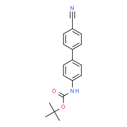ChemSpider 2D Image | 4-(4'-Cyanophenyl)-1-N-Boc-aniline | C18H18N2O2