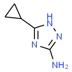 ChemSpider 2D Image | 5-Cyclopropyl-1,2,4-triazol-3-ylamine | C5H8N4