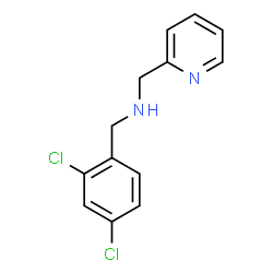 ChemSpider 2D Image | N-(2,4-Dichlorobenzyl)-1-(pyridin-2-yl)methylamine | C13H12Cl2N2